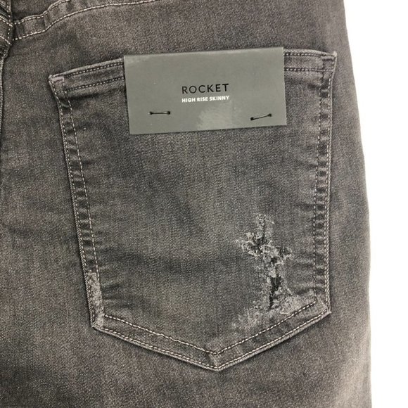 NWT Aritzia Citizens of Humanity Black Rocket High Rise Distressed Skinny 29 - Picture 14 of 16